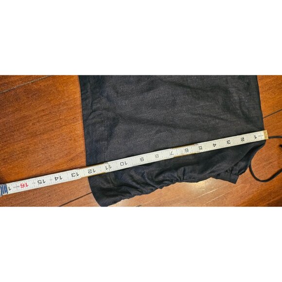 H & M Linen Top Size Small Black Stretchy back - Picture 8 of 8